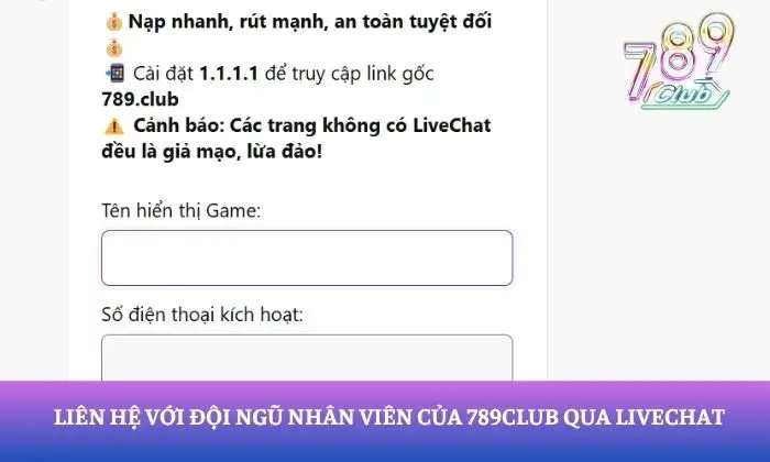 liên hệ 789Club